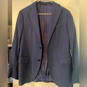 Massimo Dutti Navy wool Blazer